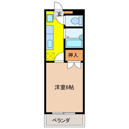 本郷ハイツＢの物件間取画像